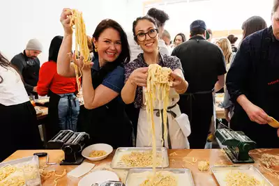 Pasta & Wine Party With An Italian Chef (Small Group) | NYC thumbnail