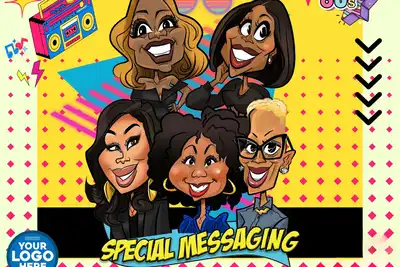 80's themed Caricatures with Live DJ + Emcee  thumbnail