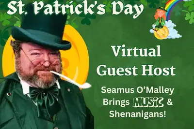 St. Patrick’s Day Virtual Guest Host: Seamus O’Malley Brings Music & Shenanigans! thumbnail
