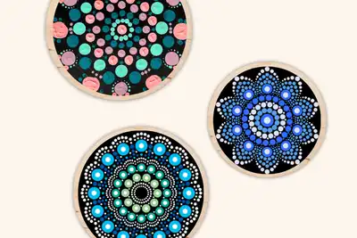 Dot Mandala Magnets thumbnail